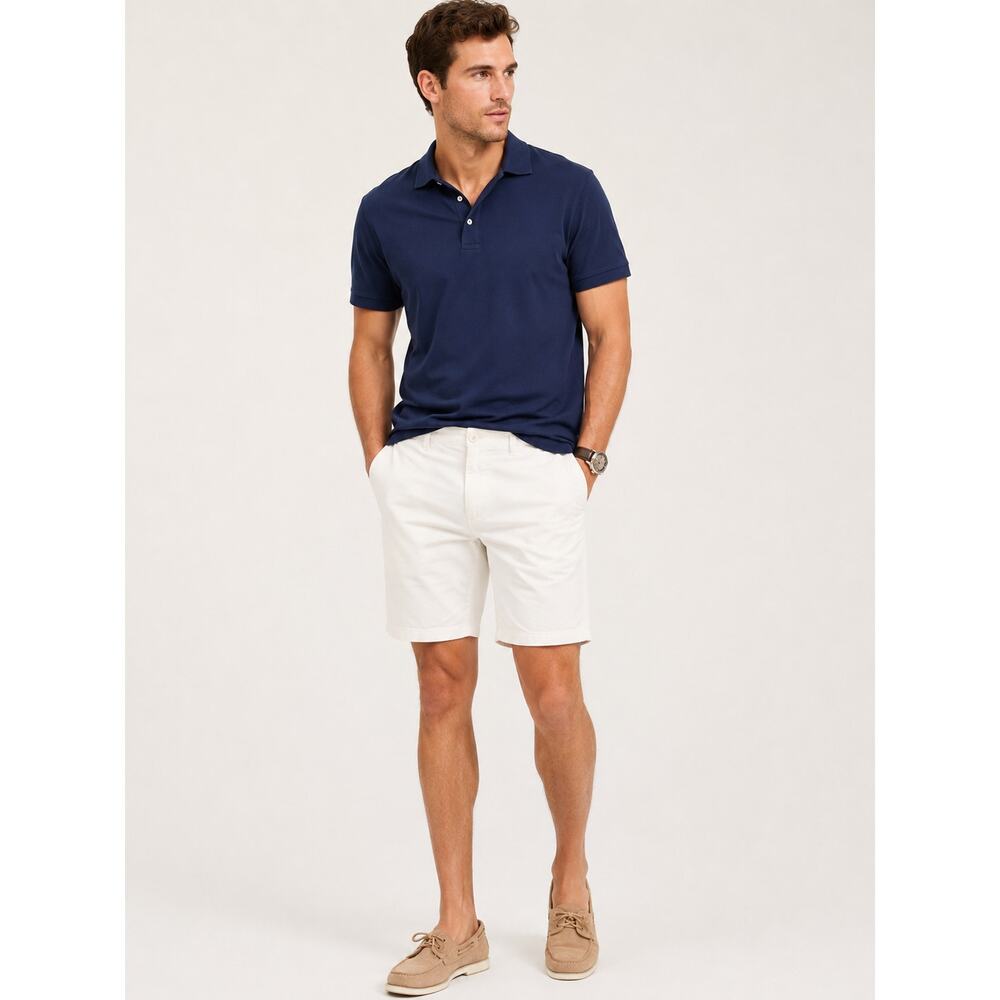 J.Crew Club Men's White Chino Shorts - Size 35W - Classic Summer Casual - Picture 2 of 9